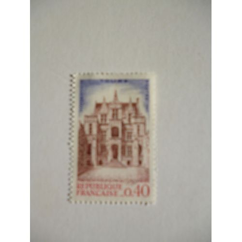 Timbre "France 1967 :Hôtel Gouin À Tours".