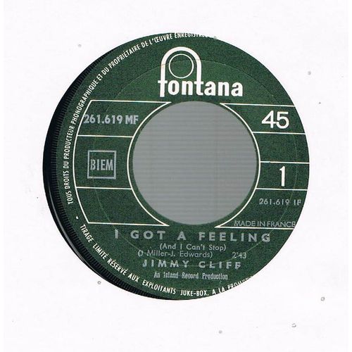 I Got A Feeling - Call On Me (Jukebox Pressing)