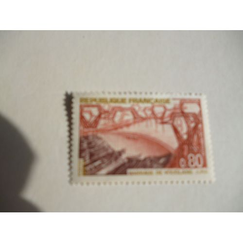 Timbre "France :Barrage De Vouglans Dans Le Jura".