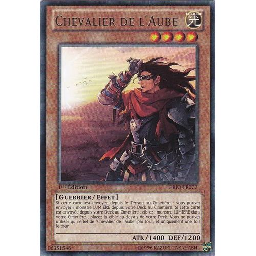 Carte Yu-Gi-Oh! Chevalier De L'aube //Rare//Prio-Fr033