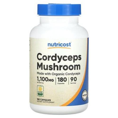 Nutricost Champignon Cordyceps, 1100 Mg, 180 Capsules (550 Mg Par Capsule) 