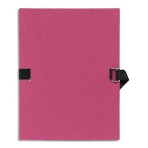 Exacompta Chemise Extensible Varia 2230 , Recouverte De Papier Grainé Bordeaux