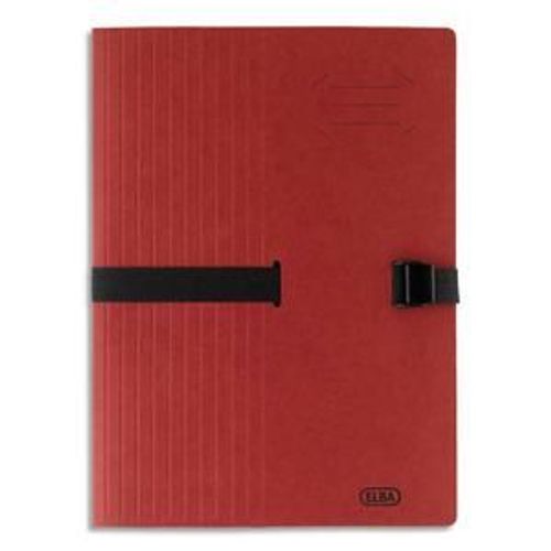 Elba Clip 'n' Go Chemise A4 Carte Rouge Bordeaux