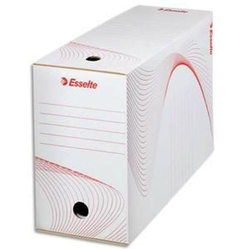 Esselte Boîte À Archives , Dos De 15 Cm, En Carton Ondulé Kraft Blanc, Conditionnement En Caisse Carton