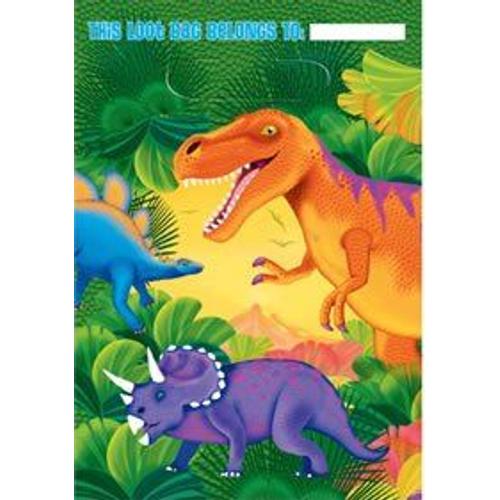 Sacs De Fête Dinosaure (Pack De 8)