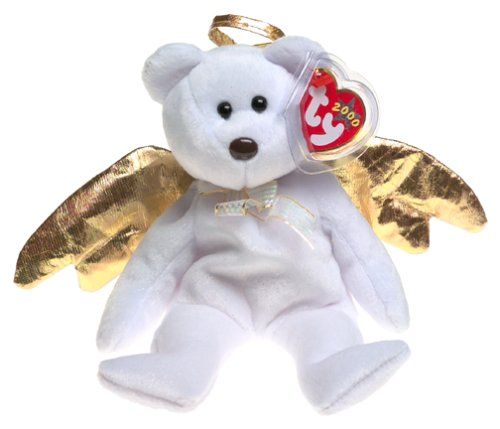 Ty Beanie Baby - Peluche Animaux - Halo Ii L'ours Ange Gardien - Petit Modèle