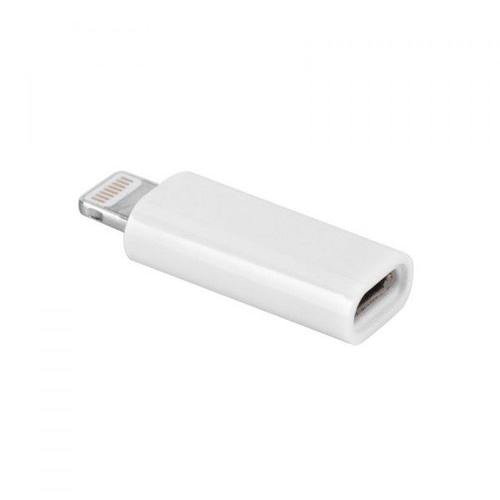 Xqisit - Adaptateur Lightning - Lightning mâle pour Micro-USB de type B femelle