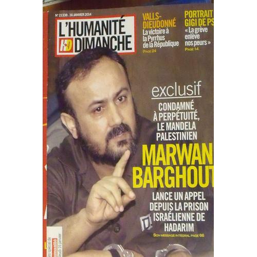 L'humanité Dimanche 395 Marwan Barghouti