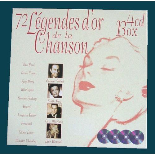 72 Legendes D'or De La Chanson (Coffret De 4 Cds)
