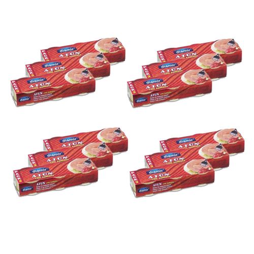 Lot 12x Thon À La Tomate - 3x80g - Pack 240g