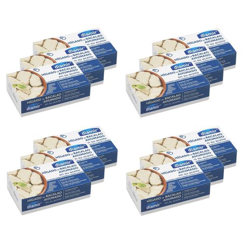 Lot 12x Foie De Morue Fumé - Boîte 120g