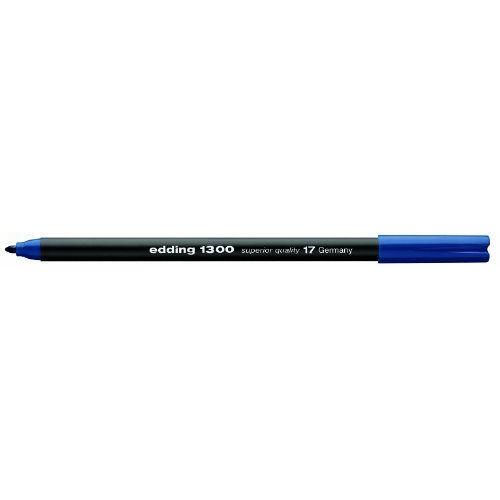 Edding E-1300 Lot De 5 Feutres De Coloriage À Pointe Ogive 3 Mm Bleu Acier