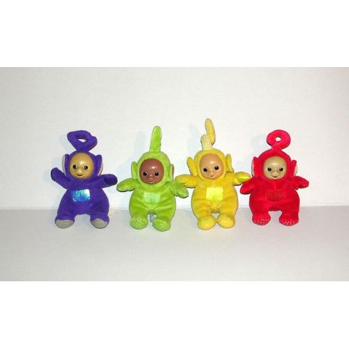 Teletubbies Peluche Doudou Hochet Teletubbies Les Quatres Bout Chou Tomy Bbc