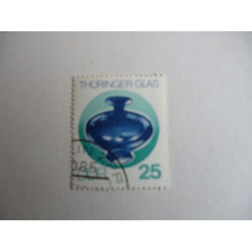 Timbre "Ddr:Allemagne De L'est 1985 :Cristallerie De Thuringe".