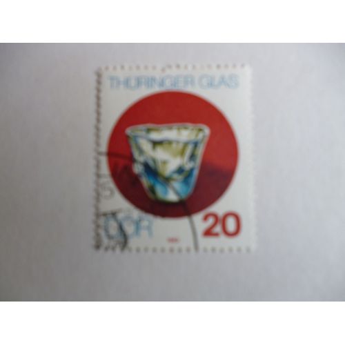 Timbre "Ddr:Allemagne De L'est 1985 :Cristallerie De Thuringe".