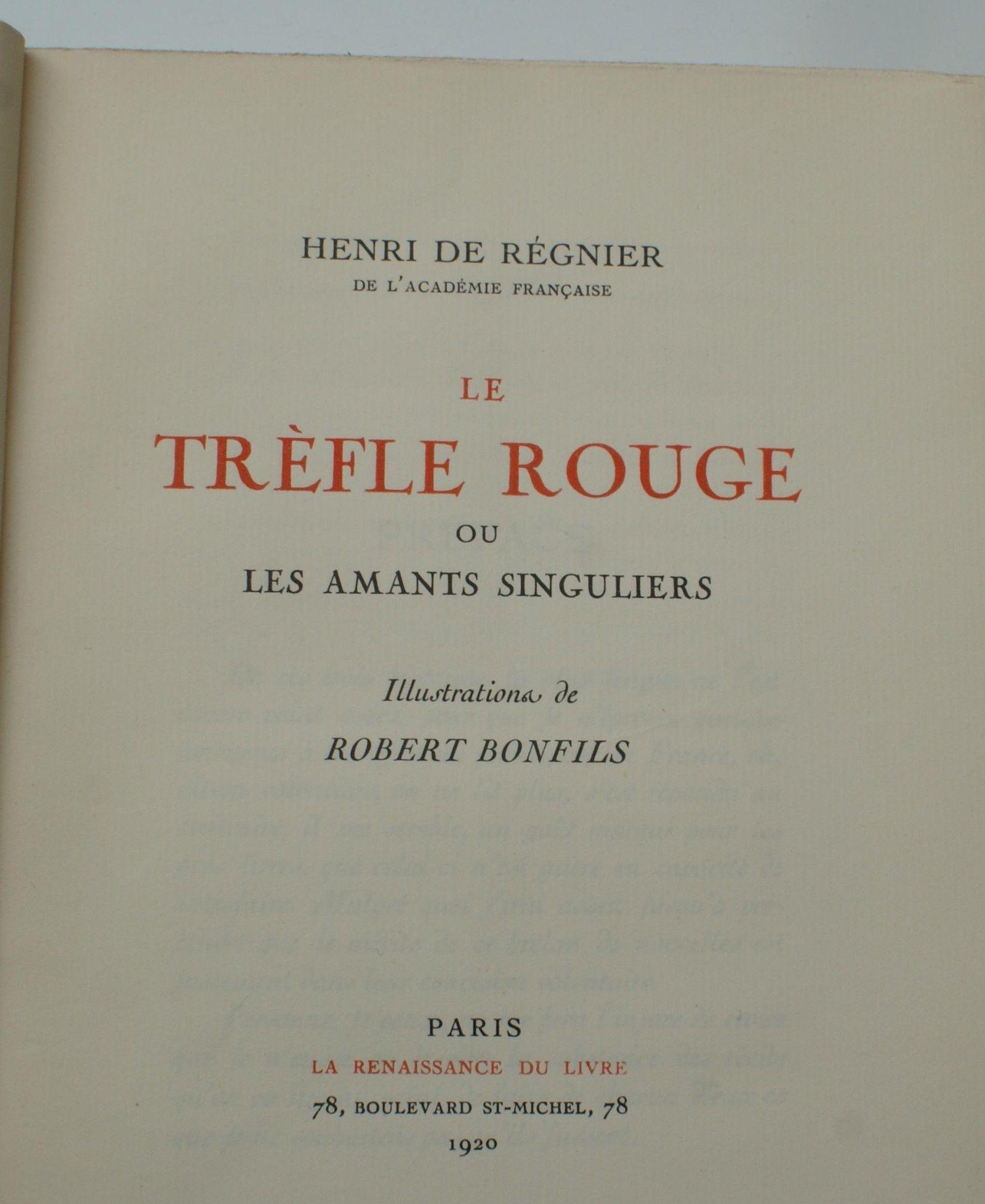 Le trèfle rouge ou les amants singuliers | Rakuten