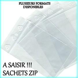 Lot 50X Sachet Zip Plastique 50x70mm 5x7cm Transparent Pochon Pochette 50u 