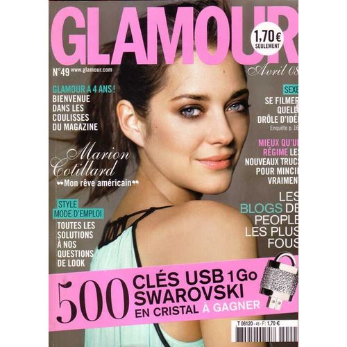 Glamour N°49, Coupure De Presse, Marion Cotillard
