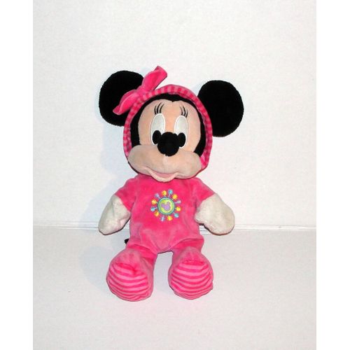 Doudou Minnie Souris Disney Baby Kiabi Rose Blanc Noir 30 Cm Peluche Comforter Plush Jouet Bebe Eveil Naissance Mixte 