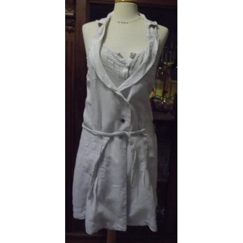 Robe Sans Manches One Step 2 En 1 Gris Pale T40