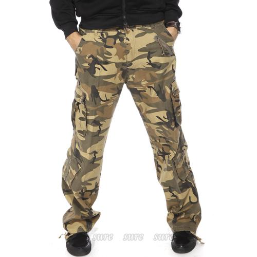 Noir Camouflage Armée Cargo Camo militaire Combat Pantalon/Pantalon 