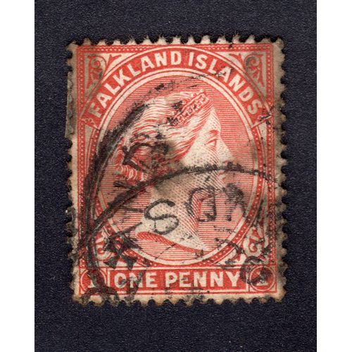 Timbre Falkland "Victoria 1ere" 1878 - One Penny