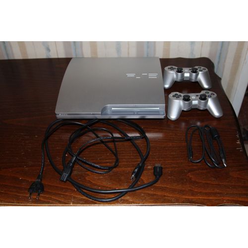 Sony Ps3 Slim Grise 320 Gb + 20 Jeux + 2 Manettes