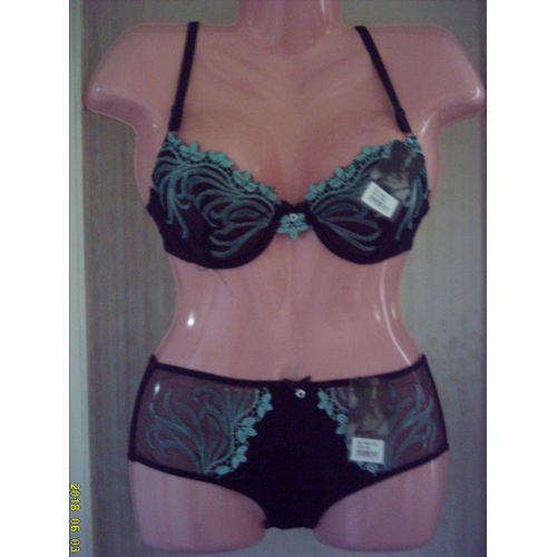 Ensemble Lingerie Soutien Gorge & Boxer Lady Rose T: 38/ 85 B
