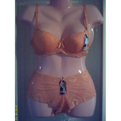 Ensemble Lingerie Soutien Gorge & Boxer Gangna T: 36/80b