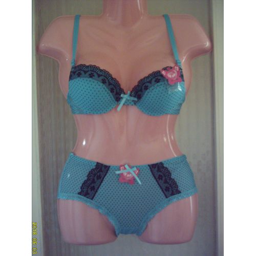 Ensemble Lingerie Soutien Gorge & Boxer F&p T : 40/ 90 B