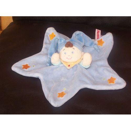 Doudou Plat Lutin Etoile Orchestra Garcon Bleu Grelot