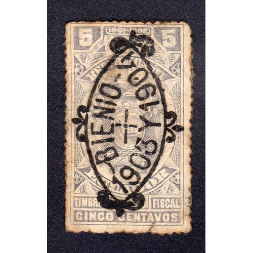 Timbre De Service Equateur 1901-1902