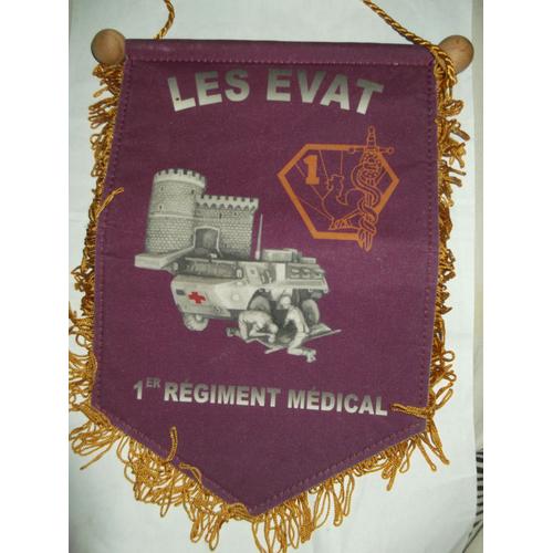 Fanion 1er Régiment Médical  Les Evat