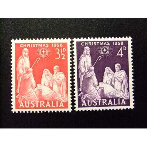 Australia - Australie - 1958 - Noel - Christmas - Yvert & Tellier Nº 247 / 248 ** Mnh