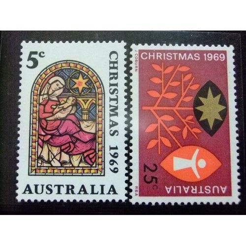 Australia - 1969 - Noël - Yvert - Nº 392 / 393 ** Mnh