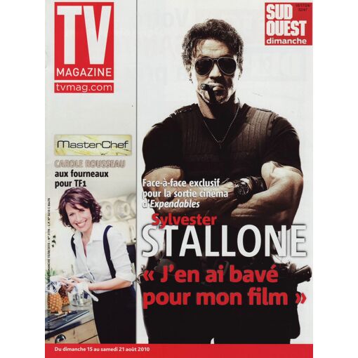 Tv Magazine (Edition Sud Ouest) / 15-08-2010 N°3178 : Valérie Bègue (1/2p) - Sylvester Stallone (2p)