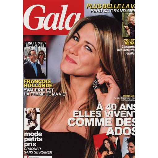 Gala / 13-10-2010 N°905 : Jennifer Aniston (1p) - Julie Zenatti (2p) - Guillaume Depardieu (3p)