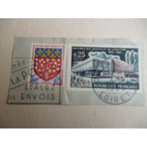 Lot De Timbres 1965 :Maisons Des Jeunes Et De La Culture 1945-1965 Et Blason D'amiens