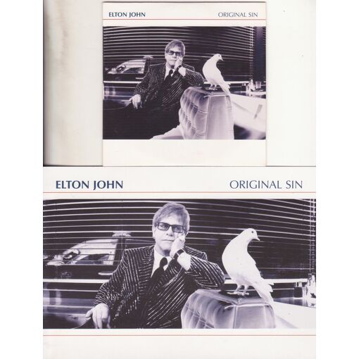 Elton John Plan Media + Cd Single Original Sin Card Ps