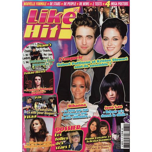 Like Hit / 12-2009 N°71 : Robert Pattinson / Kristen Stewart (4p + Poster) - Tokio Hotel (2p)