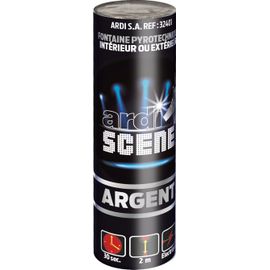 Jet de scène ARGENT 2 mètres 30 secondes (boite de 5)