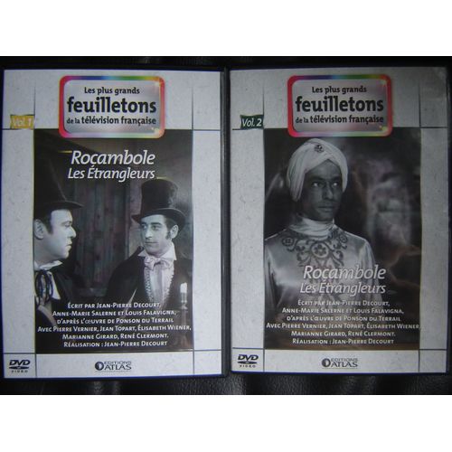 Rocambole Les Étrangleurs L'intégralité En 2 Dvd Les Plus Grands Feuilletons De La Tv Française  Acteurs : Pierre Vernier, Jean Topart, Michel Beaune, 