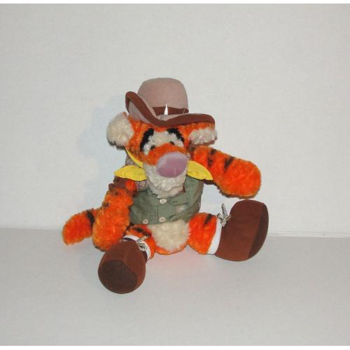 Doudou Tigrou Deguisé Aventurier Peluche Walt Disney World  26 Cm