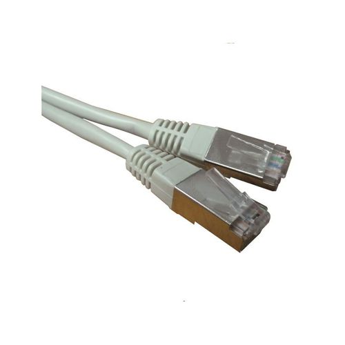 Câble réseau RJ45 blindé ADSL 2.00m Cat.6 gris