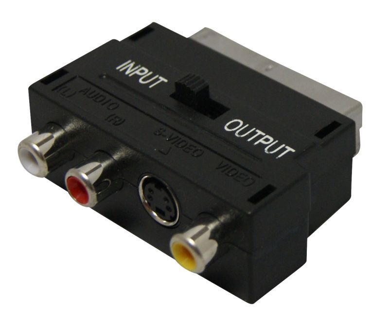 Adaptateur péritel vers 3xRCA+SVHS