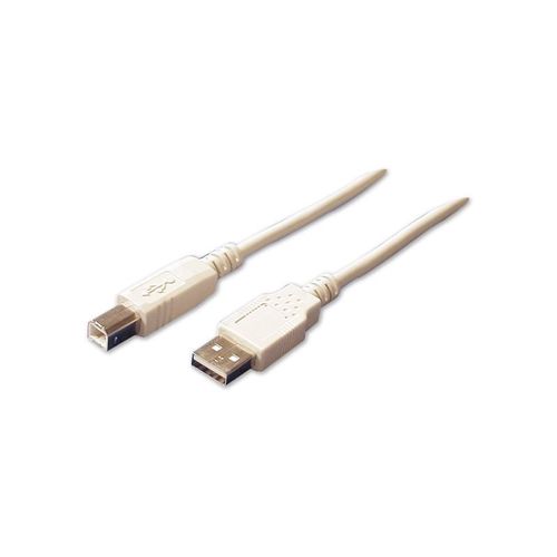 Cordon USB pour imprimante 5.0m beige