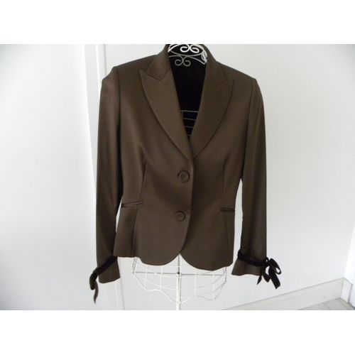 Veste Marron Neuve Facon Satin