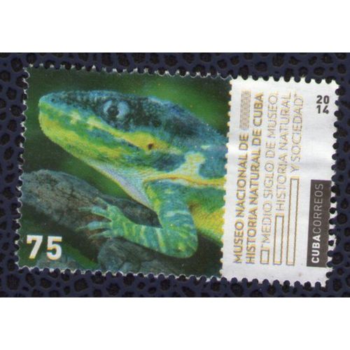 Cuba 2014 Stamp Reptile Musée National De L'histoire Naturelle
