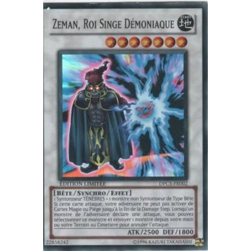 Carte Yu-Gi-Oh! "Zeman, Roi Singe Démoniaque" Super Rare Dpc5-Fr002