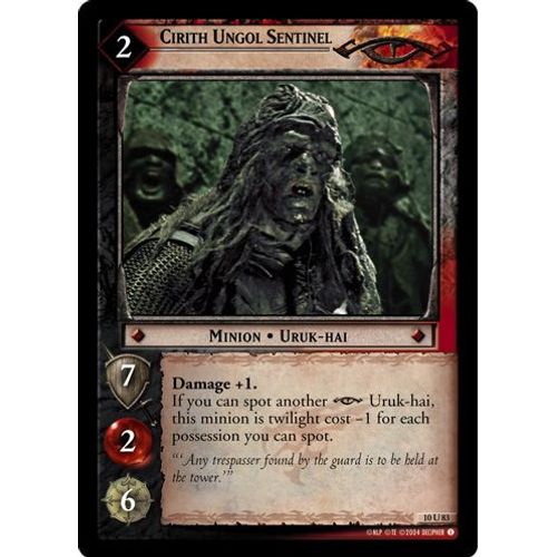The Lord Of The Rings Tcg - Cirith Ungol Sentinel (10u83) - Foil - Mount Doom